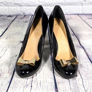 Lauren Conrad Heels w/ Gold Bows